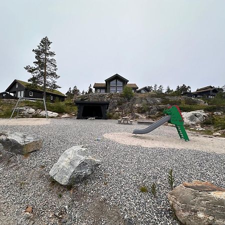 Modern Northern Lights Cabin Drangedal Экстерьер фото