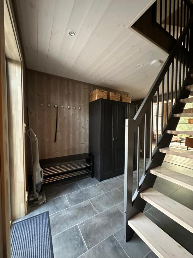 Modern Northern Lights Cabin Drangedal Экстерьер фото